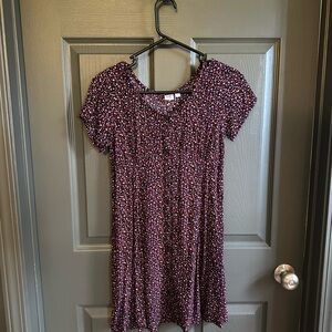 GAP Kids Dress - Black and Pink Floral Pattern